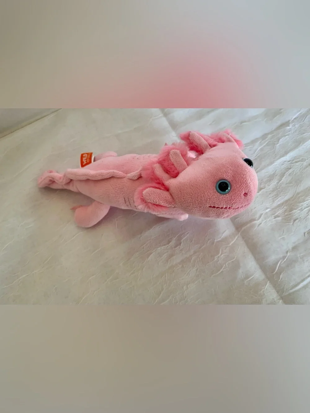 Plush Pink Small Pet Chew Toy - Soft Squeaky Plush